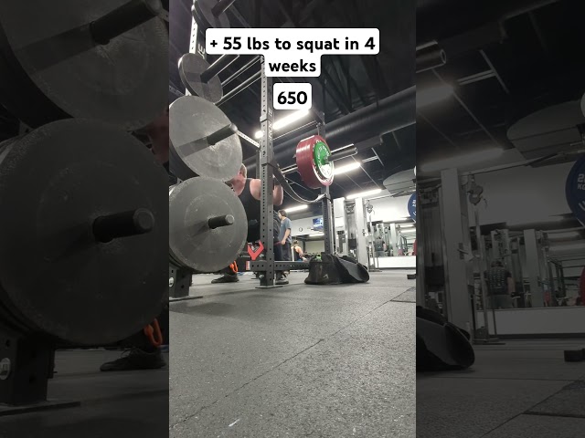 Added 55 lbs to Squat in 4 weeks