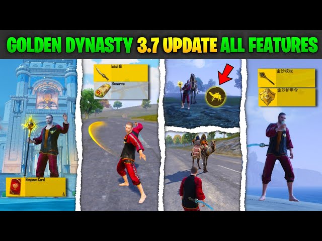 🔥 BGMI New GOLDEN DYNASTY Update Here! PUBG 3.7 Camel,Island All Features Explained | Tips & Tricks