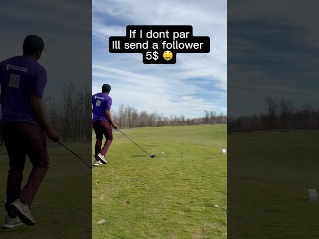 Golf vlog: Day 124 if I don’t make par , I’ll giveaway money #golf #shorts