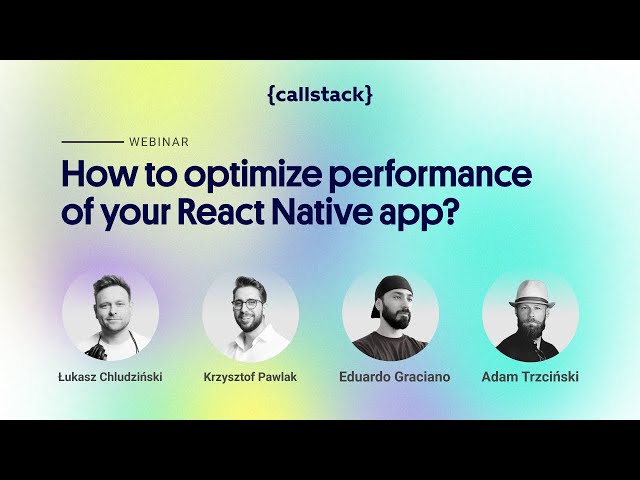 {Webinar} How to optimize React Native app performance?