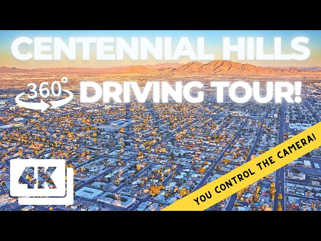 Best Neighborhoods in Las Vegas: CENTENNIAL HILLS! | 360° Driving Tour in Las Vegas! 4k