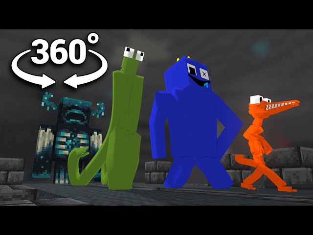 Rainbow Friends 360° VR Minecraft Animation - Dr Livesey walk