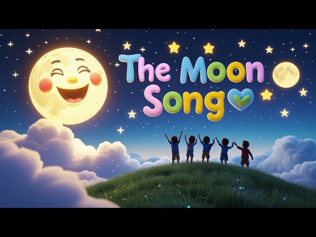 The Moon Song 🌙 | Sweet Lullaby for Kids | Learn About the Moon with Fun Rhymes! | Kids Songs 2025