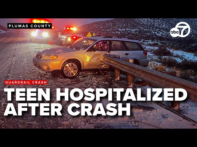 Beckwourth teen hospitalized after crash on SR-70