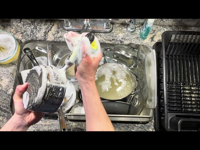 ASMR Washing Dishes 45 (no talking)