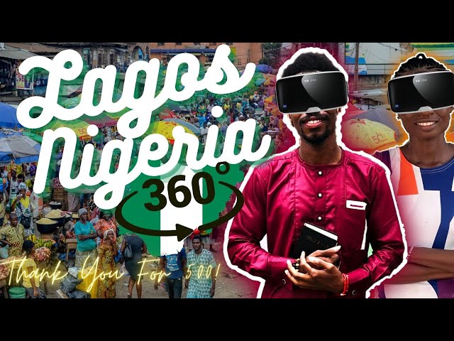 360° Walk through Lagos Market- This is What NIGERIA Feels Like! [5K VR]