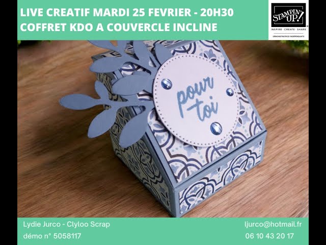 TUTO VIDEO : COFFRET CADEAU A COUVERCLE INCLINE