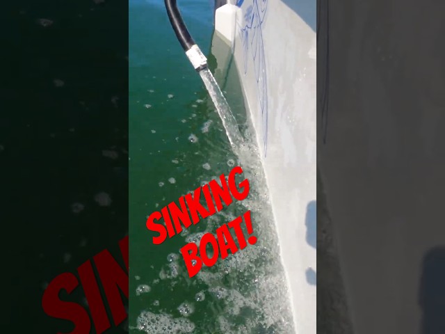 Oh no! Why is there so much water in the boat? #sinking #bilge #fishing #boatfails