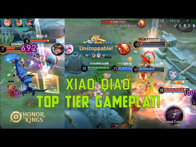 Xiao Qiao Grandmaster Gameplay | Dominating the Arena with Stunning Plays - Honor of Kings