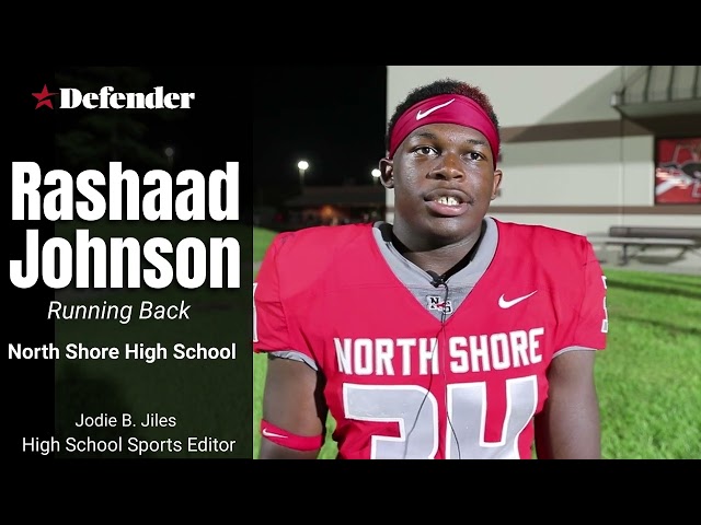 North Shore RB Rashaad “Baby Bo” Johnson Carries Mustangs