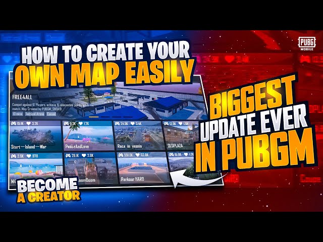 Biggest Update Ever |How To Create Your Own Map |Become a Creator |PUBGM