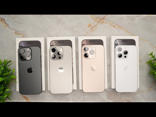 iPhone 16 Pro in All Colors: Desert Titanium, Natural, Black & White!