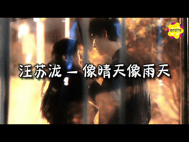 汪苏泷 - 像晴天像雨天 (电视剧《难哄》心动曲)『猜你话语 猜你表情 猜你欢喜，猜不出你 猜不出我们的结局。』【动态歌词MV】