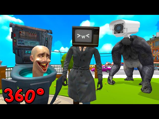 skibidi toilet meme - skibidi king kong VR 360° Video