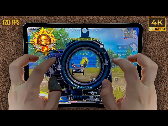 iPad Pro M2 PUBG HANDCAM 🔥Smooth+120FPS ❤️  Pubg Test/ Gameplay/ Graphic Settings🔥