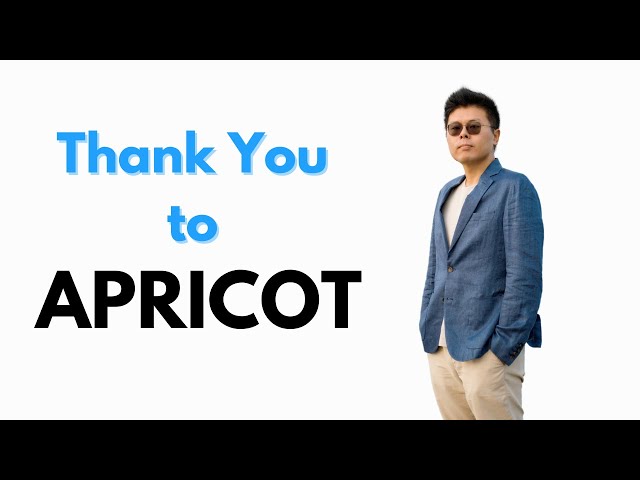 Speaker Series 8 - Thank You to APRICOT