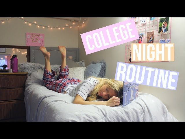 college night routine // vlogmas 5