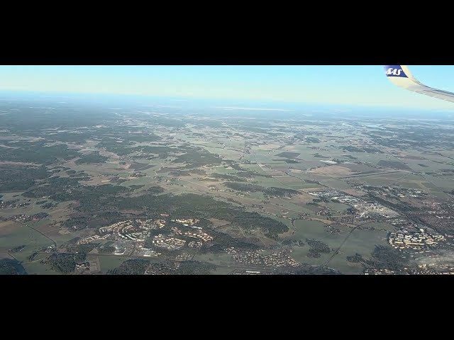 Arlanda International Airport Approach -Aerial View Landing #travel #Taking Off #mylosairplanefan