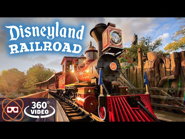 [5K 360] Disneyland Railroad Grand Circle Tour Full Ride 2019 - 360° POV