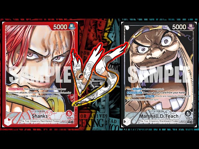 Shanks VS BlackBeard | One Piece TCG | OP09 Tournament Gameplay