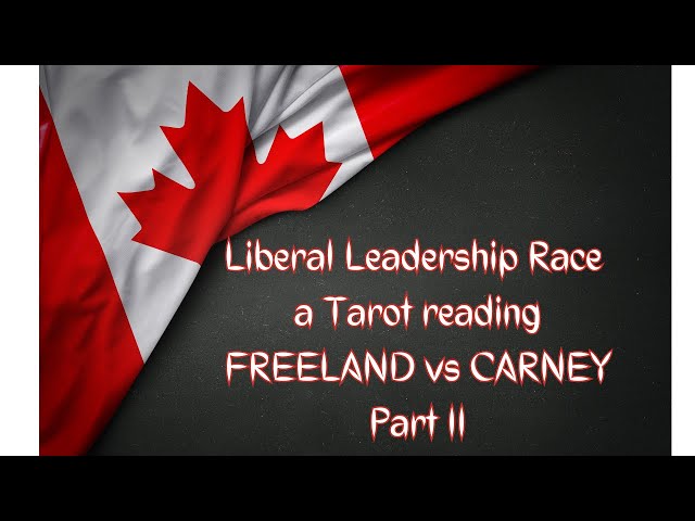 LIBERAL LEADERSHIP RACE - FREELAND vs CARNEY Part II