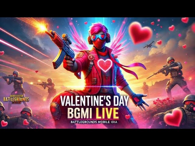 🔥 Valentine’s Day? Nah, Just Another BGMI Grind | BGMI Valentine’s War LIVE #bgmi  #bgmilive