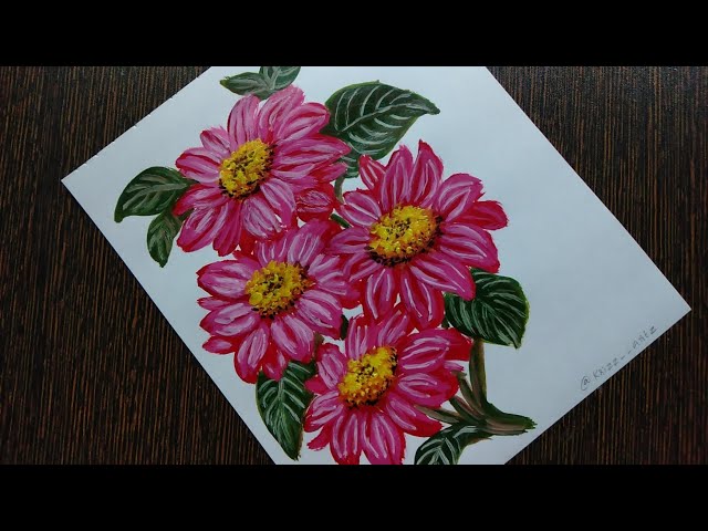 Acrylicpainting | for beginners| flowers | #acrylicpainting #easypainting #painting #drawing