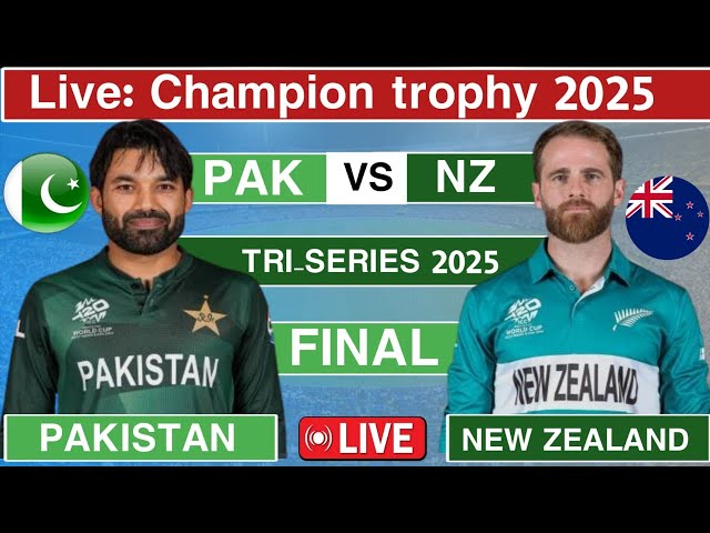 🔴Live : pakistan vs New zealand Final  Live 2025 | Pak vs Nz Final Match Today Live Score Commentary