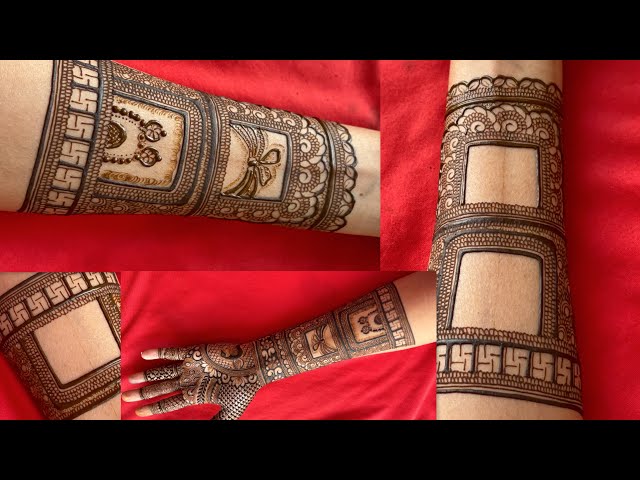 Very Easy Front Hand Bridal Mehandi ka Design.New Trending Henna Dulhan Mehandi Latest 2025 wedding