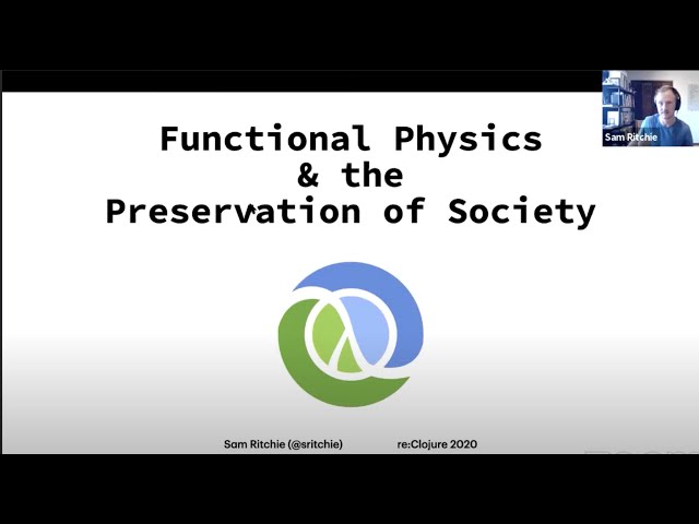 Functional Physics in Clojure