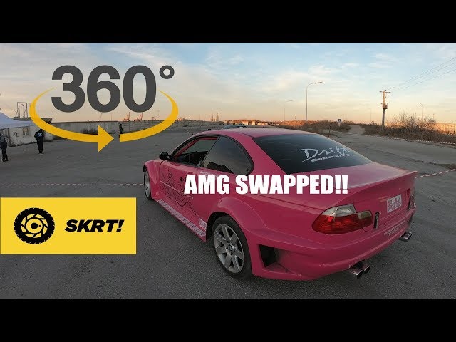 CRAZY AMG SWAPPED BMW E46 DRIFT || Onboard 360°