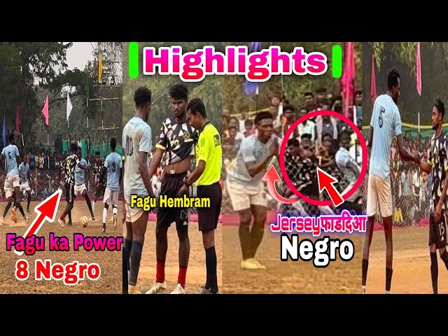 Purunapani Football Tournament 2024|Highlights FAGU HEMBRAM Fighting Against 8 NEGRO Player