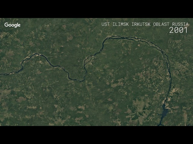 Google Timelapse: Ust-Ilimsk Irkutsk Oblast, Russia