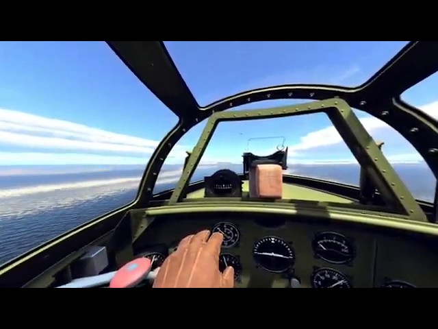 Ki-200 Combat Flight in VR Flight Simulator War Thunder