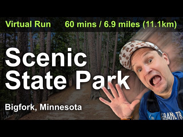 Scenic State Park, Bigfork, Minnesota / 1 hr / POV Run for Treadmill