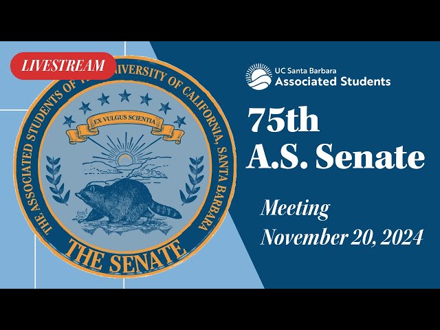 The 75th Senate - Meeting for November 20, 2024