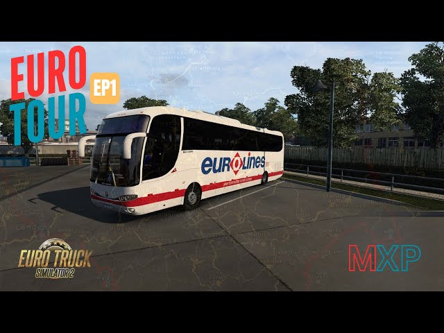 Euro tour Ep 1 | ETS2 | Mercedes bus