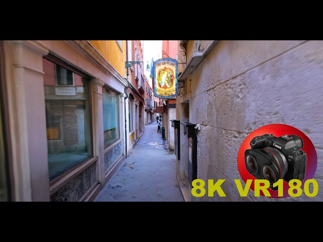 EXPLORING VENICE a walk through the tight alleyways ITALY 8K 4K VR180 3D Travel