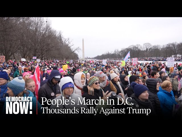 People's March: Thousands Rally Against Trump in Washington Ahead of Second Inauguration