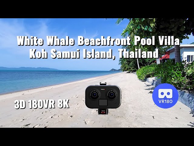 White Whale Beachfront Pool Villa, Koh Samui Island, Thailand. Teche 3D180VR 8K