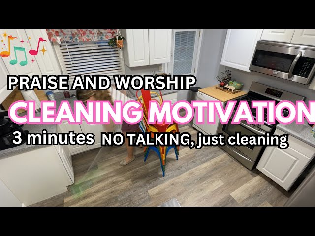 PRASIE AND WORSHIP 🎵  NO TALKING SPEED CLEANING MOTIVATION, CLEAN WITH ME, homemaker, relaxing,