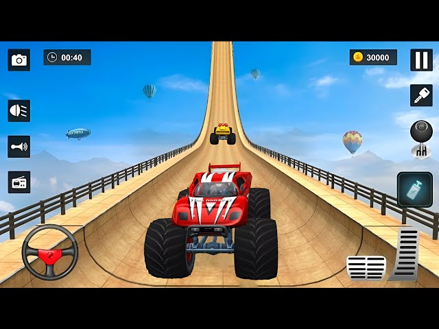 Monster Truck Stunt Racing - Car Game - Android Gameplay  😱