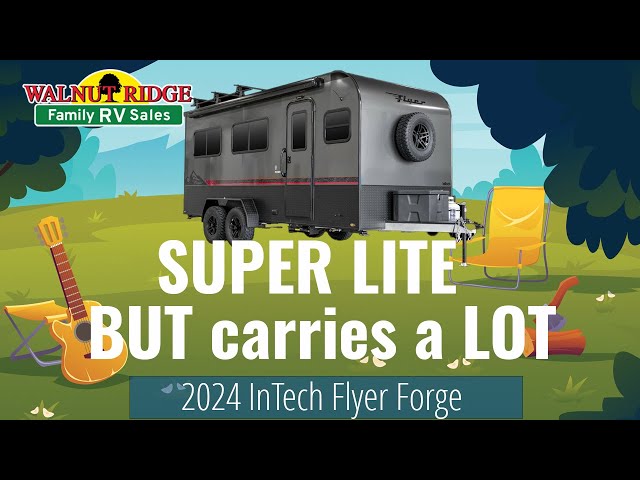 Explore the Unbeaten Path: 2024 InTech Flyer Forge Toy Hauler Adventure!