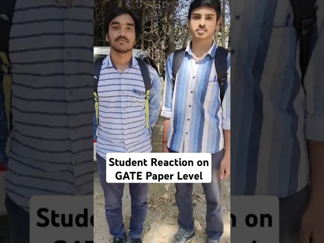 Student Reaction on GATE 2025 Mechanical Paper Level #shorts #gate2025examanalysis