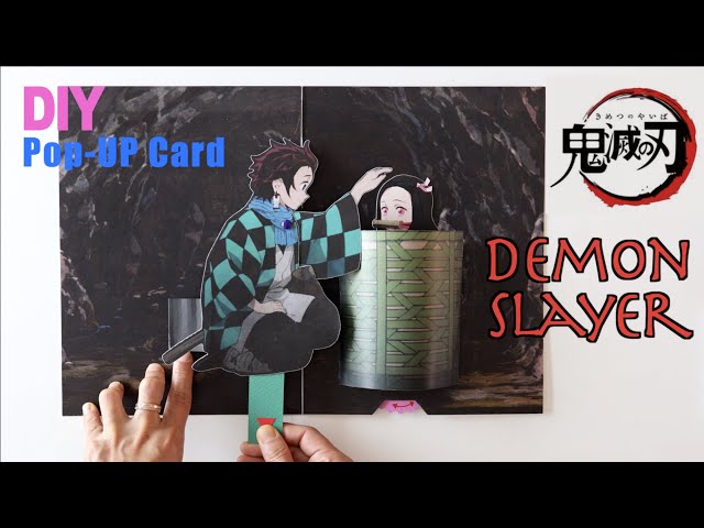 (ENG) 귀멸의 칼날 만들기 1-동굴 | Demon Slayer making | 鬼滅の刃 作り | kimetsu no yaiba (팝업 도안) Nezugo, Tanjiro