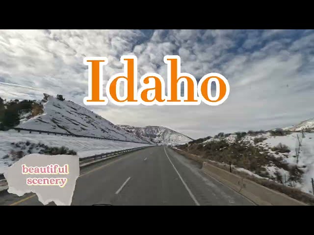 Scenic Drive from Utah to Idaho | Captivating Views on I-84 | Relaxing backyard music