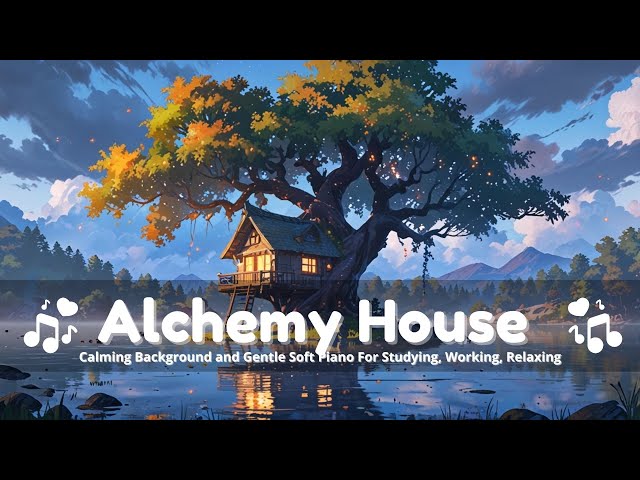 Alchemy house - Slow Piano Relaxing BGM For Healing, Studying, Working, Chill, Learning and Calm