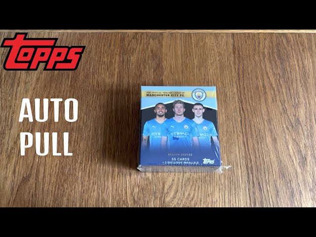 Manchester City Topps Curated Box 2021/22 team set - Auto Hit!