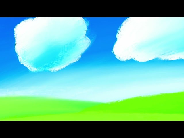 Cloudy Hills Background Animation (Procreate)