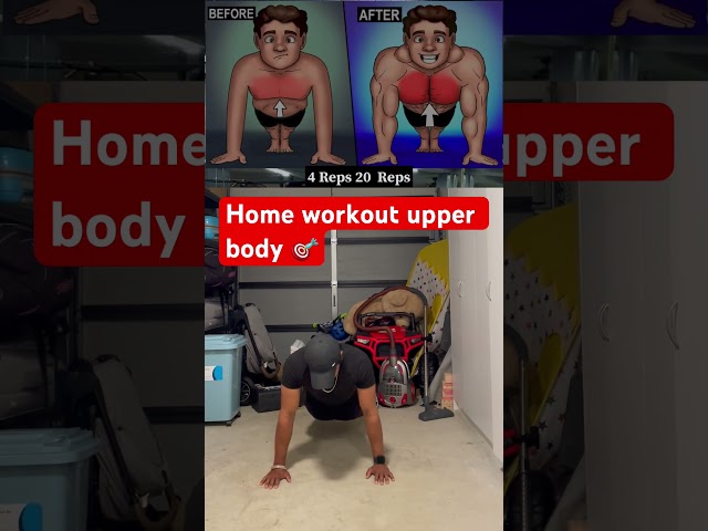 Home workout upper body 🎯🔥// #homeworkout